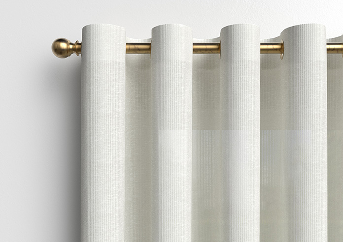Pesaro Stripe Voile, White - Made to Measure Curtains - Image 13